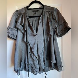 BCBGMaxAzria silk babydoll blouse